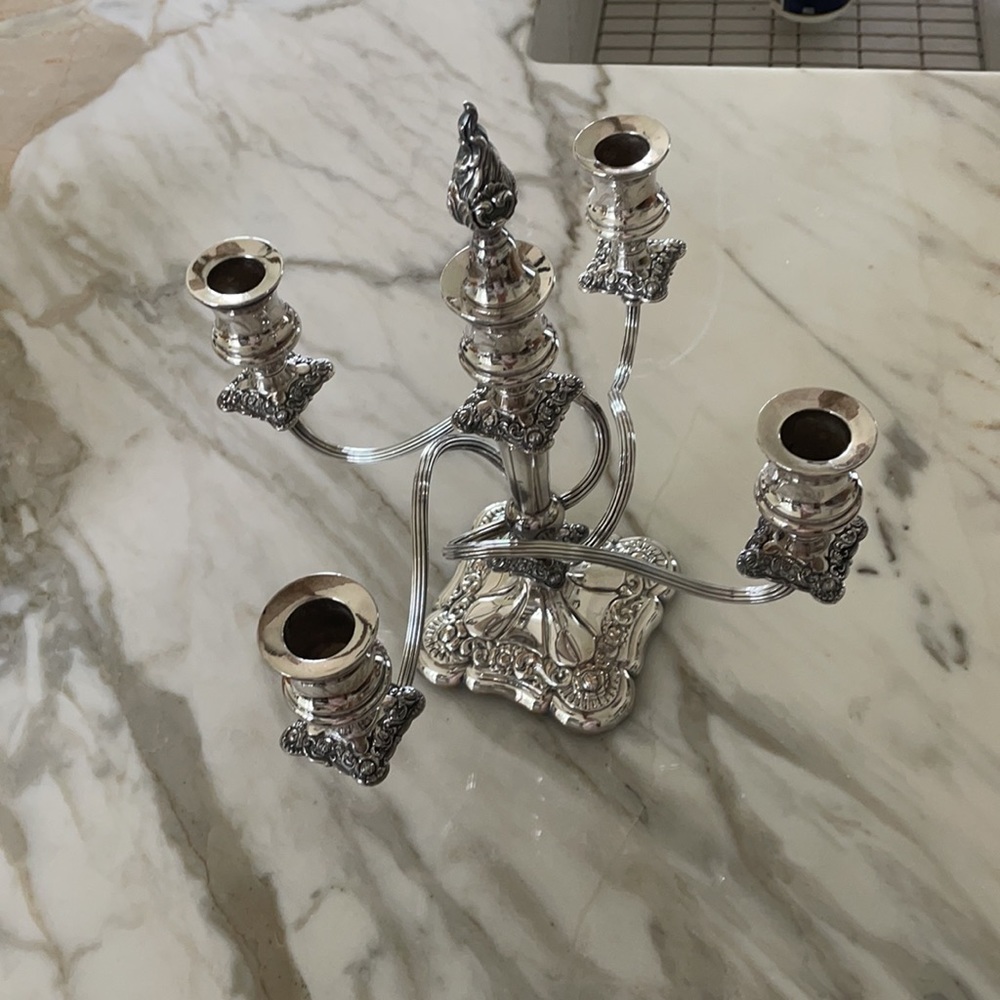 INTERNATIONAL SILVER CO CANDELABRA CIRCA 1960